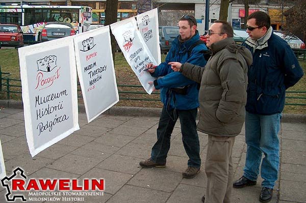 2005 12 11 Protest przeciwko planom przebudowy fortu 31 św. Benedykt.