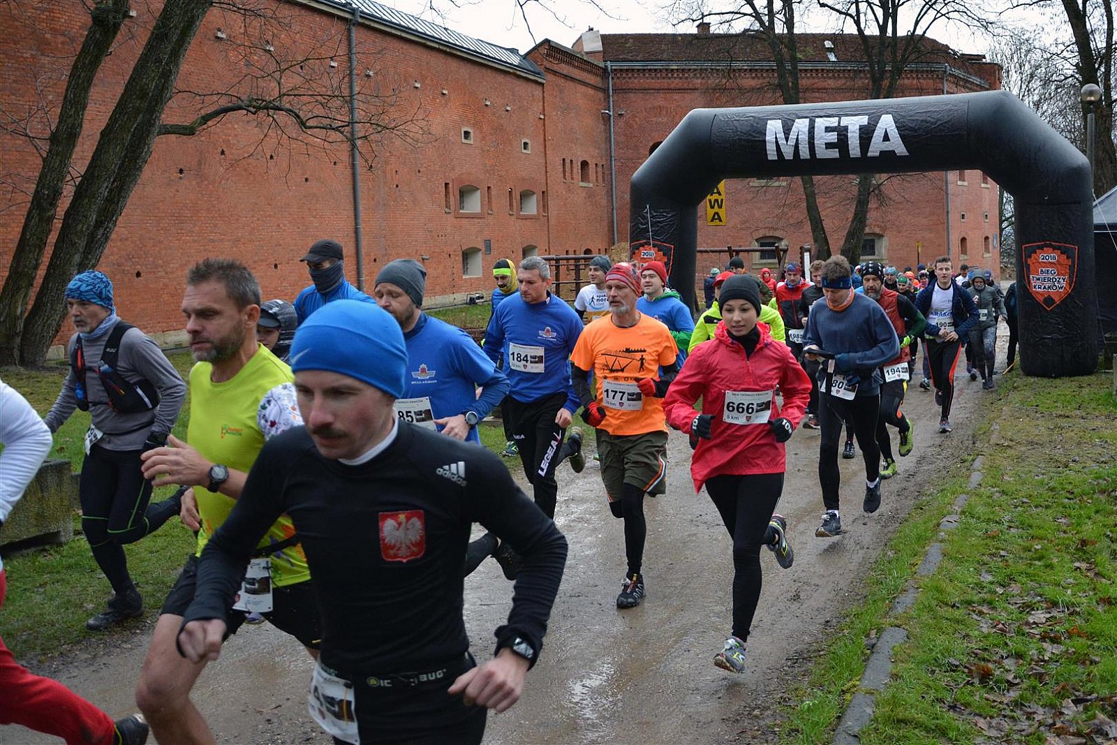 2018 12 09 Bieg Twierdzy Kraków - Fort Kościuszko